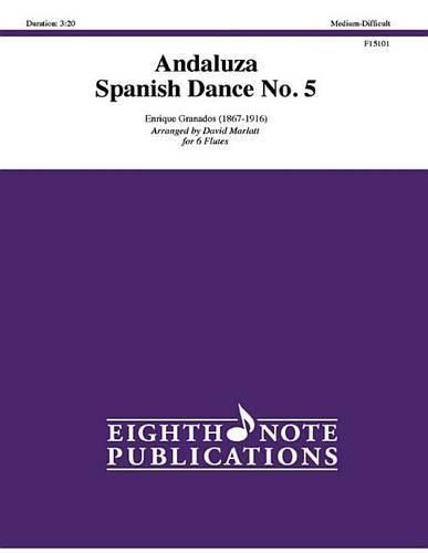 Cover image for Andaluza -- Spanish Dance No. 5: Score & Parts