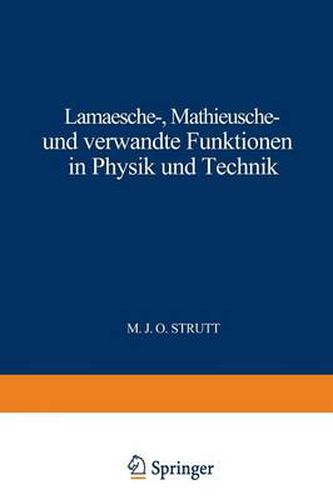 Cover image for Lamesche - Mathieusche - Und Verwandte Funktionen in Physik Und Technik: Band 3