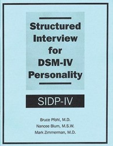 Cover image for Structured Interview for DSM-IV Personality (SIDP-IV)