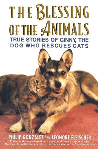 Cover image for The Blessing of the Animals: The True Story of Ginny, the Dog Who Rescues Cats