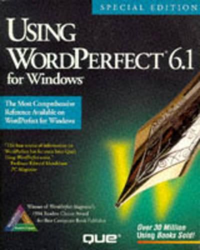 Cover image for Using Wordperfect for Windows Special Edition
