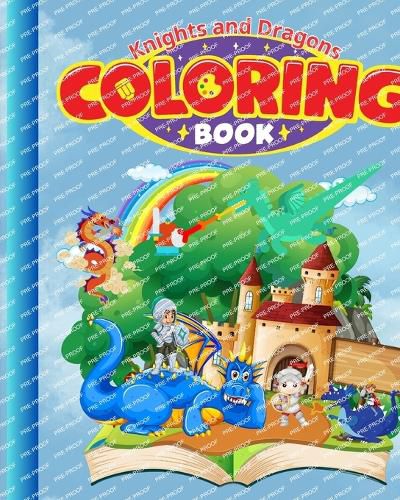 Knights and Dragons Coloring Book For Kids