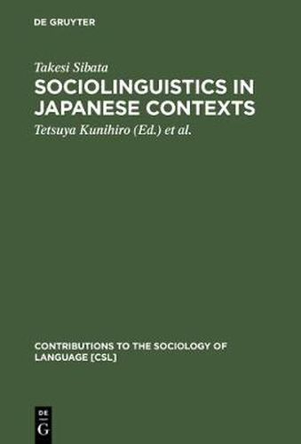 Cover image for Sociolinguistics in Japanese Contexts