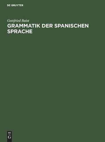 Grammatik der spanischen Sprache