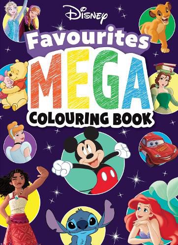 Cover image for Disney Favourites: Mega Colouring Book