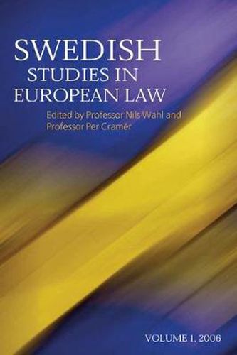 Cover image for Swedish Studies in European Law - Volume 1