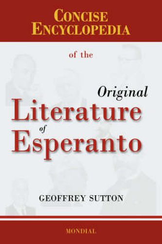 Cover image for Concise Encyclopedia of the Original Literature of Esperanto