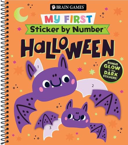 Cover image for Brain Games - My First Sticker by Number: Halloween