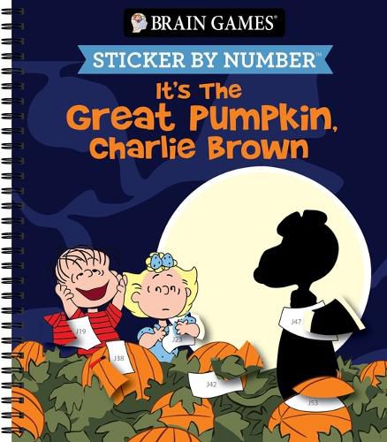 Cover image for Brain Games - Sticker by Number: It's the Great Pumpkin, Charlie Brown (Halloween)