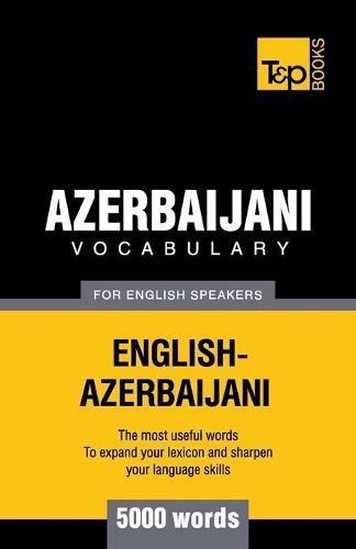 Cover image for Azerbaijani vocabulary for English speakers - 5000 words