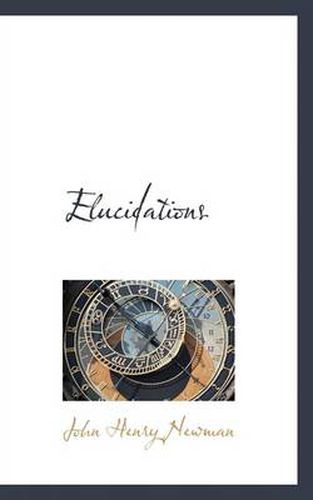 Cover image for Elucidations