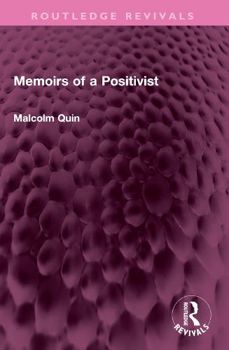 Cover image for Memoirs of a Positivist
