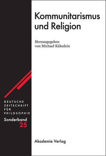 Cover image for Kommunitarismus Und Religion