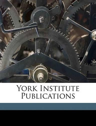 Cover image for York Institute Publications