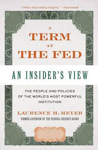 Cover image for A Term at the Fed: An Insider's View