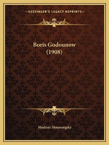 Cover image for Boris Godounow (1908)