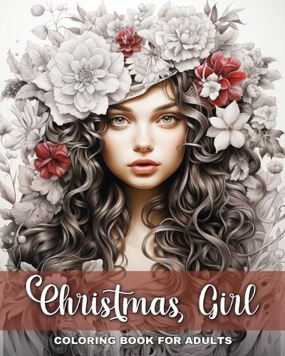 Christmas Girl Coloring Book for Adults