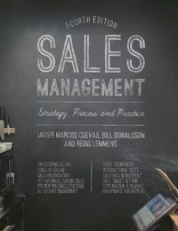 Cover image for Sales Management: Strategy, Process and Practice