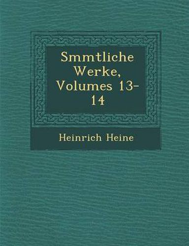 Cover image for S Mmtliche Werke, Volumes 13-14
