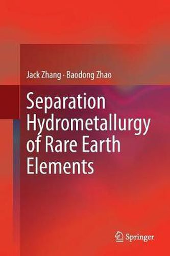 Cover image for Separation Hydrometallurgy of Rare Earth Elements