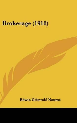 Cover image for Brokerage (1918)