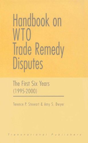 Cover image for Handbook on WTO Trade Remedy Disputes: The First Six Years (1995-2000)