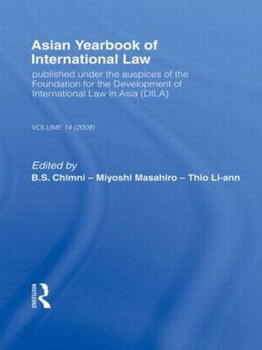 Cover image for Asian Yearbook of International Law: Volume 14 (2008)