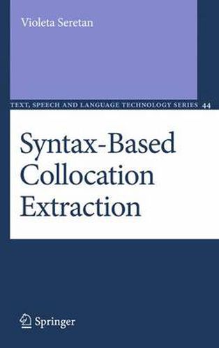 Cover image for Syntax-Based Collocation Extraction