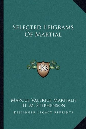 Cover image for Selected Epigrams of Martial