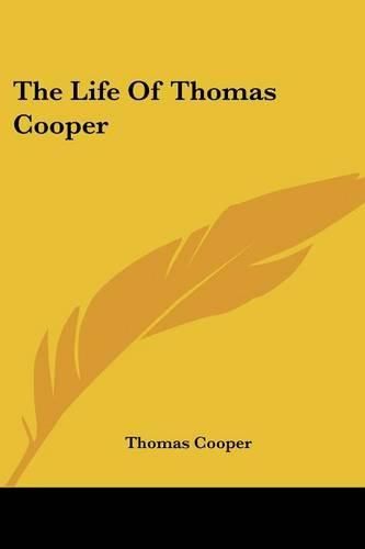 Cover image for The Life Of Thomas Cooper