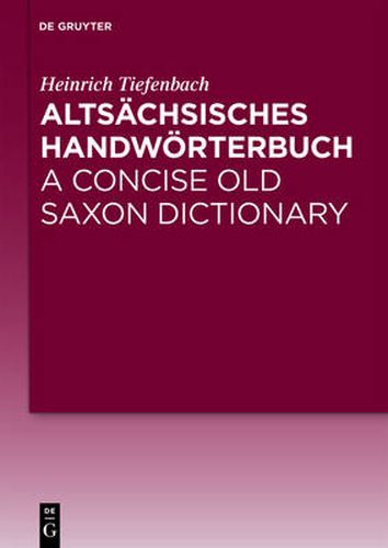 Cover image for Altsachsisches Handwoerterbuch / A Concise Old Saxon Dictionary