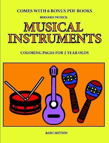 Cover image for Coloring Pages for 2 Year Olds (Musical Instruments)