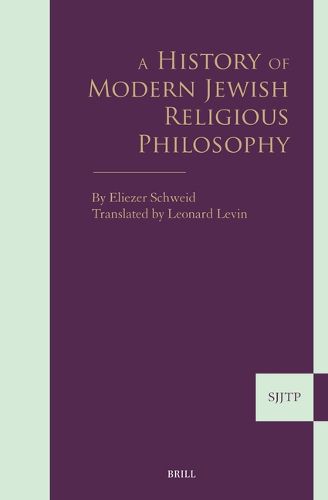 Cover image for A History of Modern Jewish Religious Philosophy