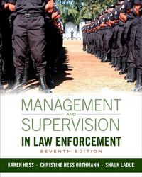 Cover image for Management and Supervision in Law Enforcement