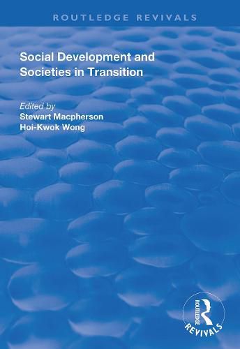 Cover image for Social Development and Societies in Transition