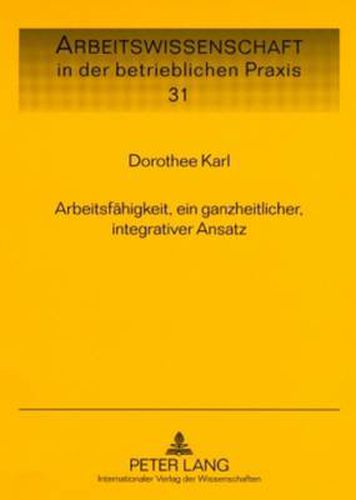 Cover image for Arbeitsfaehigkeit, Ein Ganzheitlicher, Integrativer Ansatz