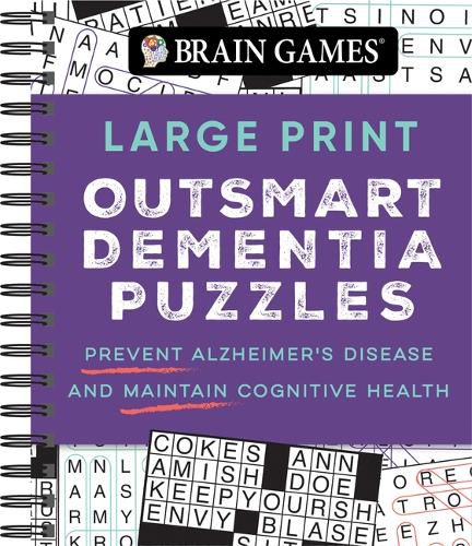 Cover image for Brain Games - Large Print Outsmart Dementia Puzzles: Prevent Alzheimer's Disease and Maintain Cognitive Health