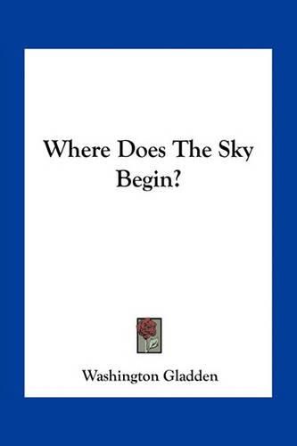 Cover image for Where Does the Sky Begin?