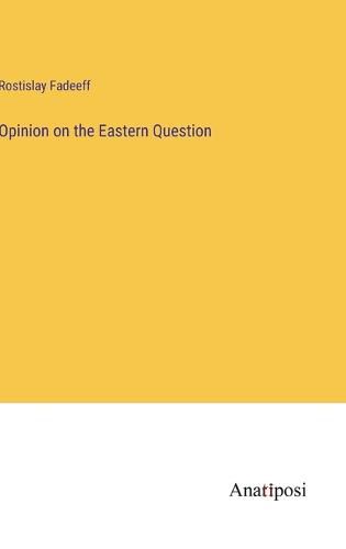 Cover image for Opinion on the Eastern Question