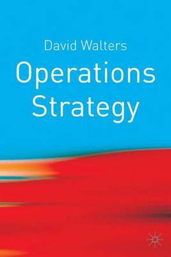 Cover image for Operations Strategy: A Value Chain Approach