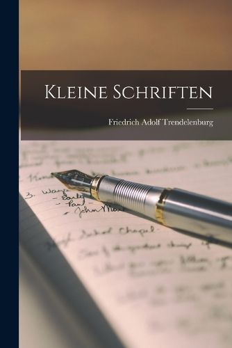 Cover image for Kleine Schriften