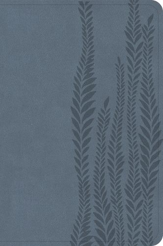 Cover image for CSB Large Print Compact Reference Bible, Digital Study Edition, Slate Leathertouch