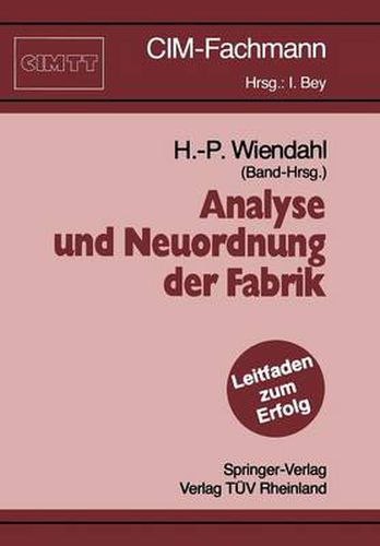 Cover image for Analyse und Neuordnung der Fabrik