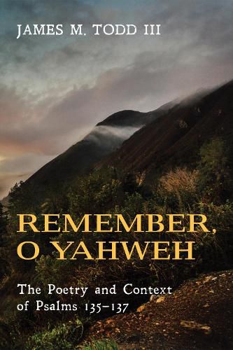 Cover image for Remember, O Yahweh: The Poetry and Context of Psalms 135-137