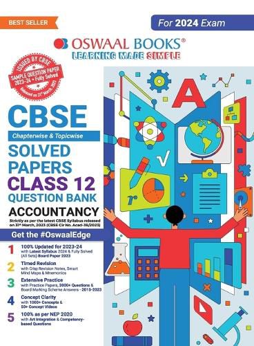 Cover image for Oswaal CBSE Class 12 Accountancy Question Bank 2023-24 Book