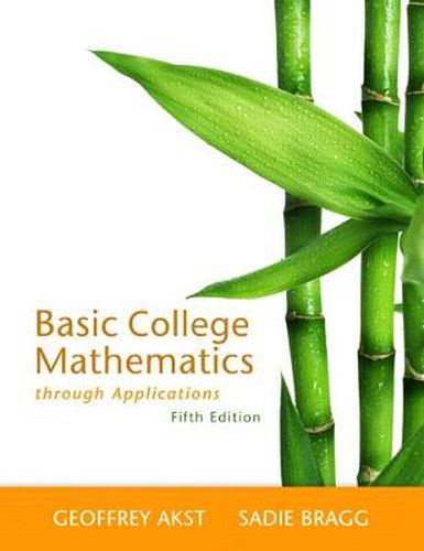 Cover image for Basic College Mathematics through Applications