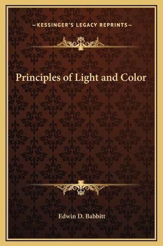 Cover image for Principles of Light and Color