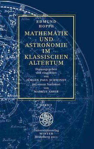 Cover image for Mathematik Und Astronomie Im Klassischen Altertum / Band 1: Band 1
