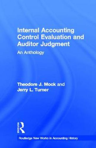 Cover image for Internal Accounting Control Evaluation and Auditor Judgement: An Anthology