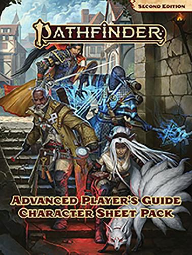 Cover image for Pathfinder Advanced Player's Guide Character Sheet Pack (P2)